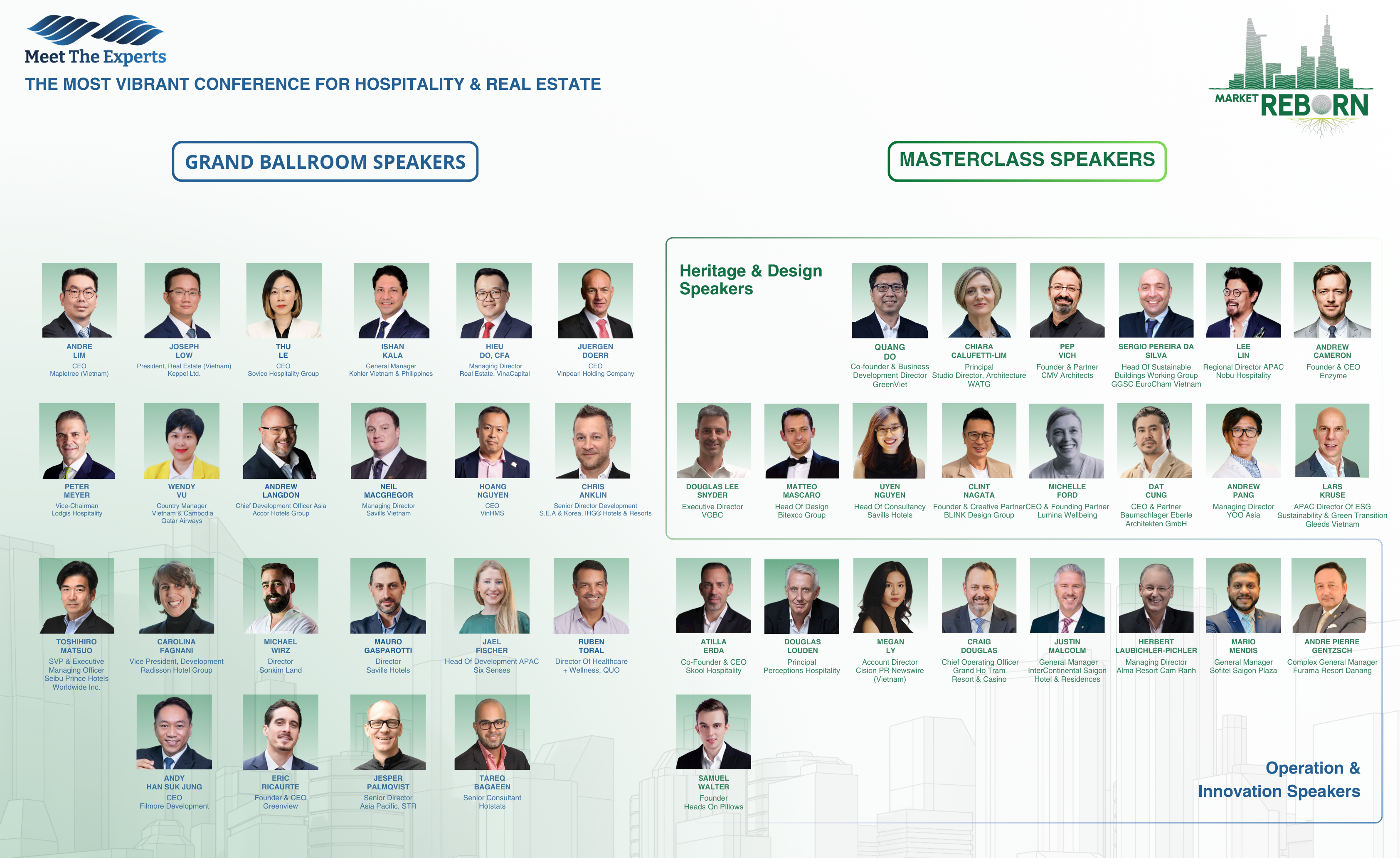 40 speakers at the Meet the Expert event